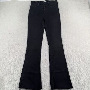 PAIGE Black Flare & Wide Leg Jeans